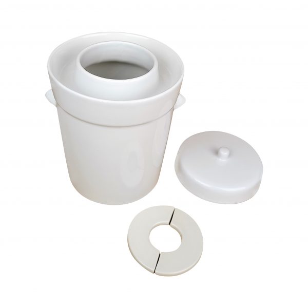 Fermentation Crock Mini Ceramic WHITE - Image 3